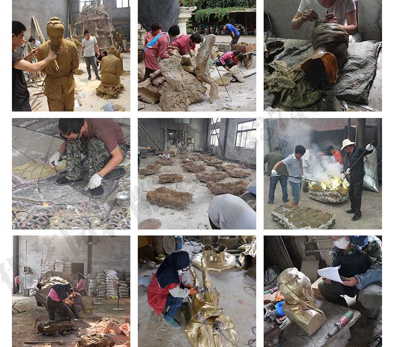 銅雕塑廠家，銅雕塑鑄造流程，銅雕塑定制