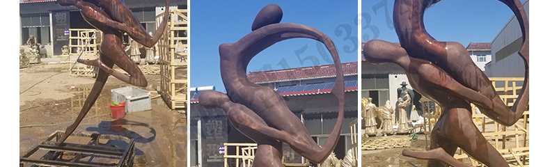 銅舞蹈人物雕塑，抽象男女人物雕塑，抽象跳舞人物銅雕塑
