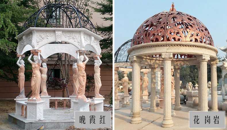 歐式景觀涼亭，大理石涼亭，石雕景觀涼亭