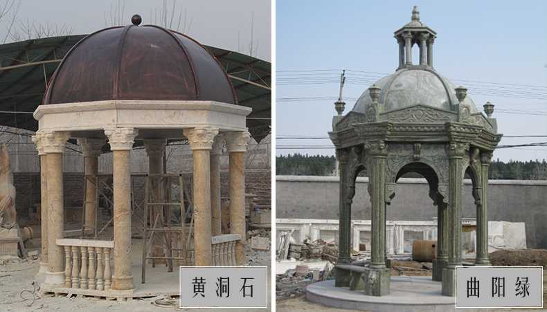 歐式景觀亭子，石雕大理石亭子，河北涼亭廠家