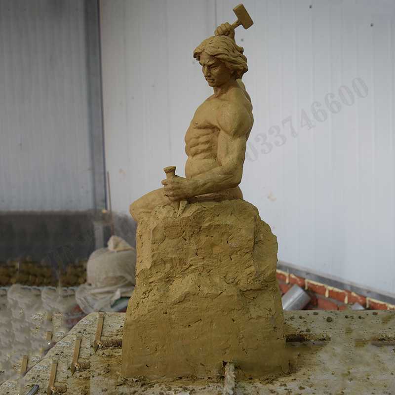 自我雕刻雕塑，自我雕刻擺件，雕刻自我
