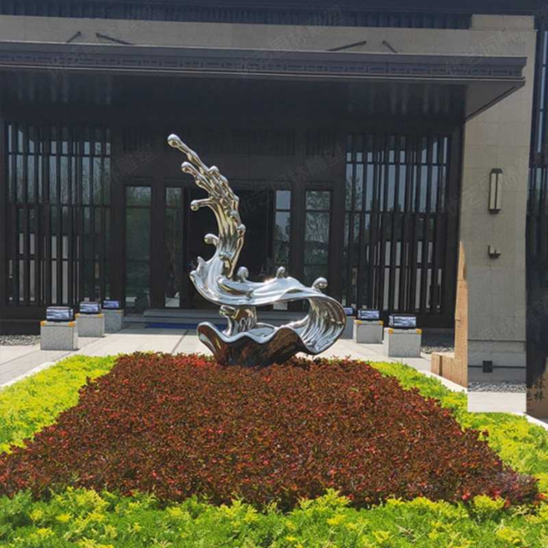 不銹鋼流水雕塑，不銹鋼雕塑廠家